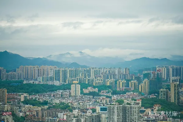 高清摄影 白天的城市建筑俯瞰图