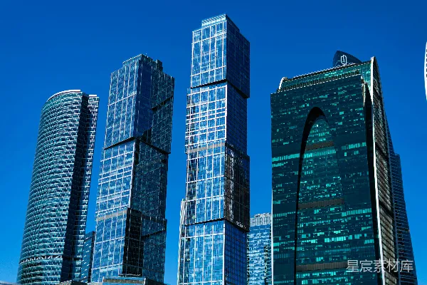 高清摄影 一座城市的高楼群