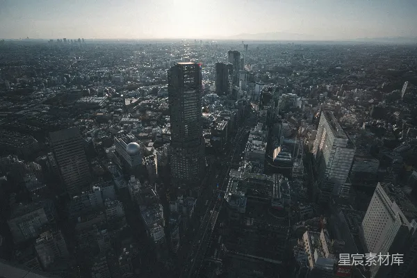 高清摄影 白天的城市建筑航拍图