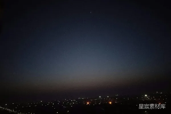 高清摄影 夜晚从山顶俯瞰城市景色