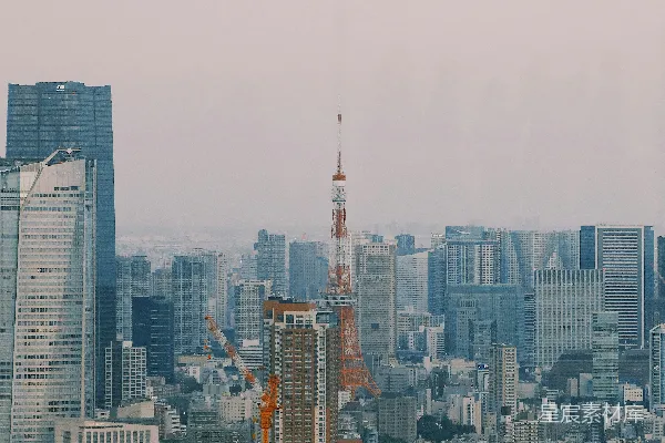 高清摄影 从高楼眺望城市景色