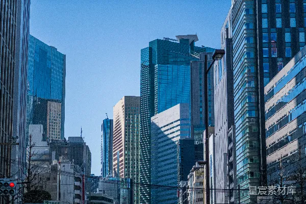 高清摄影 一座高楼林立的城市