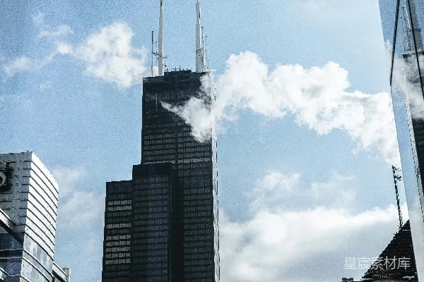高清摄影 城市的高楼大厦远景图
