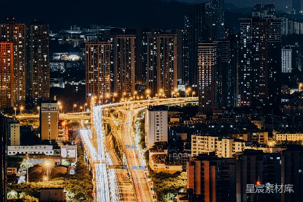 高清摄影 夜晚的城市景象