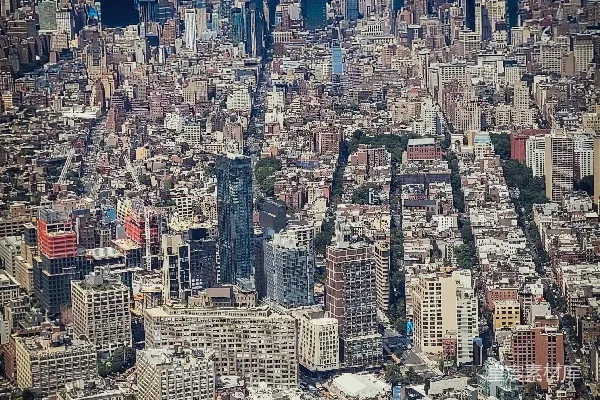 高清摄影 一个有很多建筑物的城市