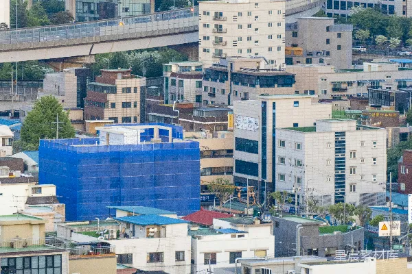高清摄影 一座有许多建筑物的城市
