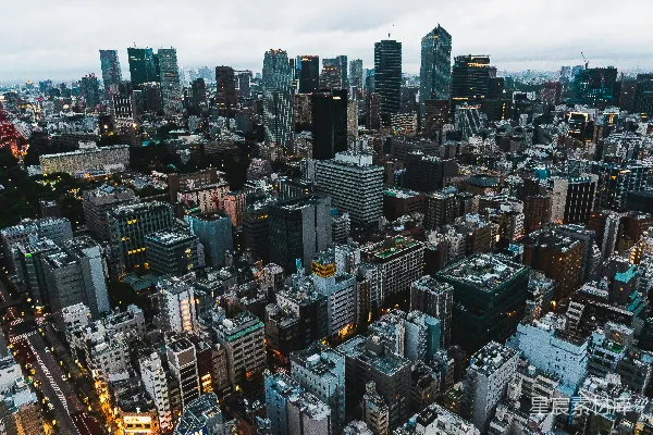 高清摄影 白天的城市建筑俯瞰图