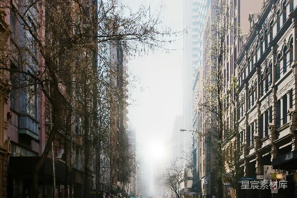 高清摄影 彩色各异的车辆停在建筑物旁。