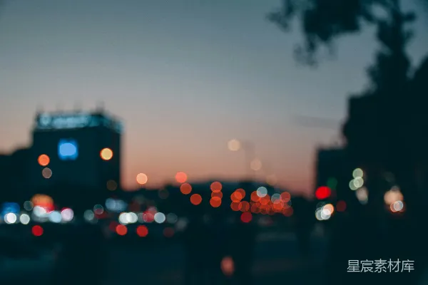 高清摄影 城市建筑在夜间时