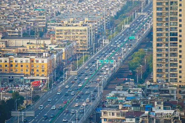 高清摄影 城市中交通繁忙的景象
