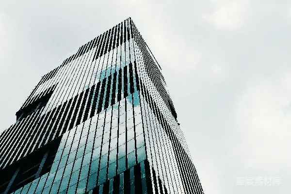 高清摄影 低角度拍摄的高层建筑照片