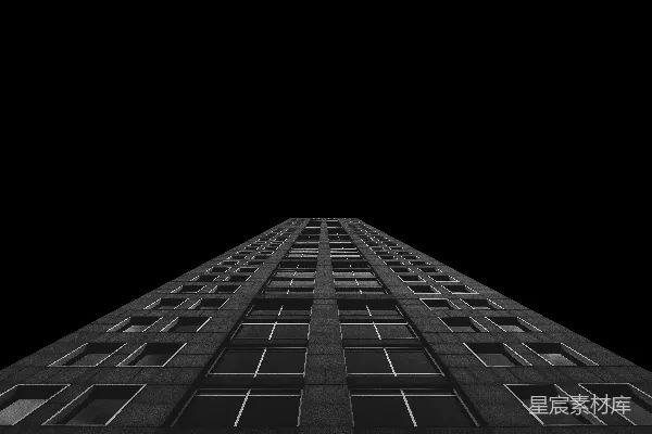 高清摄影 夜间拍摄的建筑物俯视照