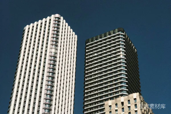 高清摄影 几栋高大的建筑物