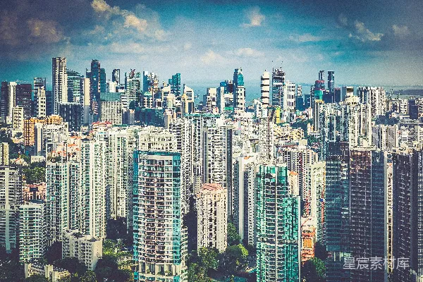 高清摄影 高层建筑的鸟瞰摄影