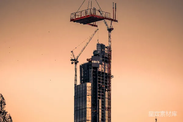 高清摄影 黑白照片中的高层建筑