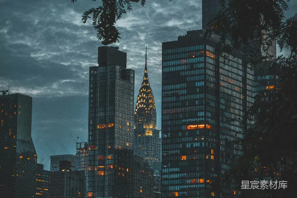 高清摄影 城市夜景灯光