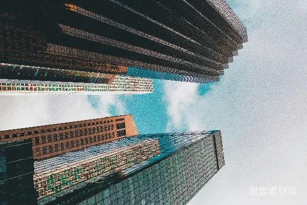 高清摄影 建筑物的仰视视角