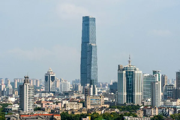 高清摄影 一座城市的景色，高楼林立。