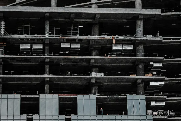 高清摄影 白天的黑白建筑