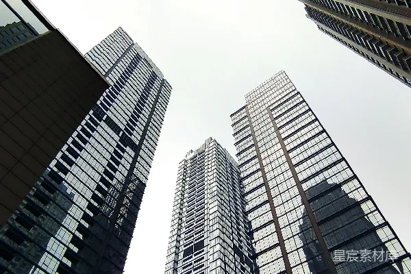 高清摄影 一座城市的高楼大厦群
