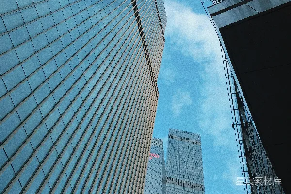 高清摄影 低角度拍摄的高层建筑
