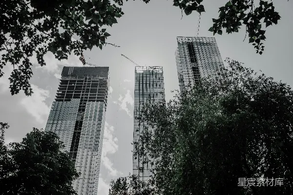 高清摄影 低角度拍摄高层建筑