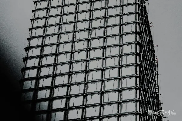 高清摄影 黑白玻璃建筑