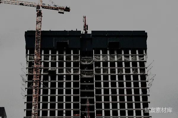 高清摄影 白天的黑白建筑