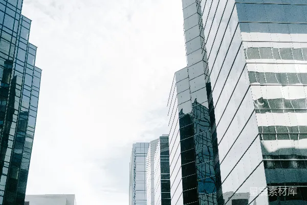 高清摄影 玻璃建筑的低角度摄影