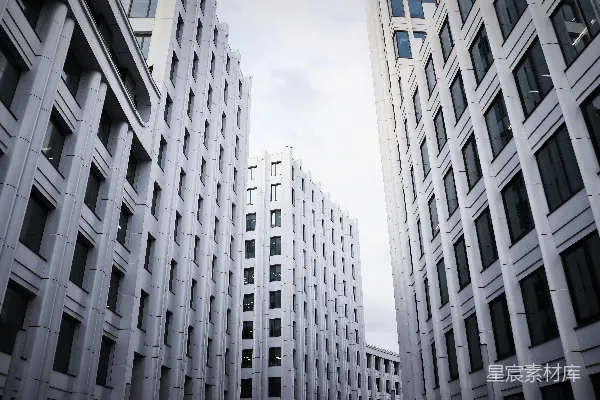 高清摄影 灰度照片中的建筑物