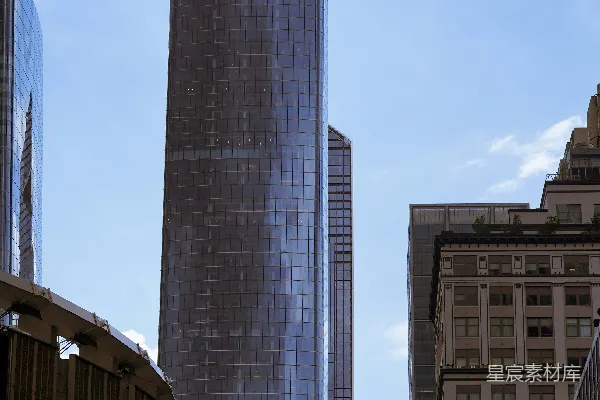 高清摄影 一座城市中的一群高楼建筑