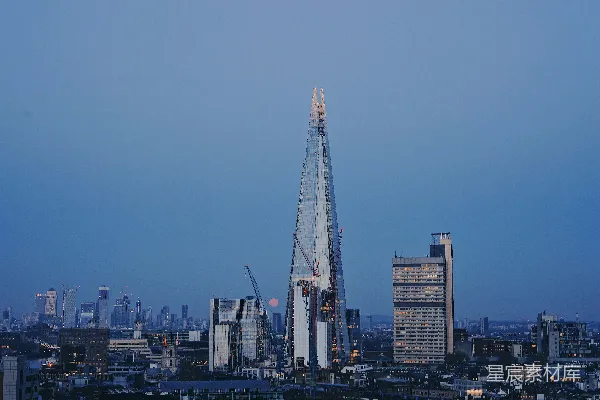 高清摄影 灰色高层建筑