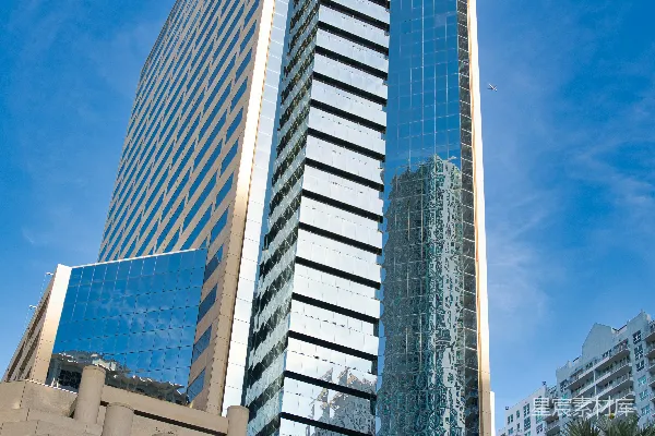 高清摄影 白色混凝土高层建筑
