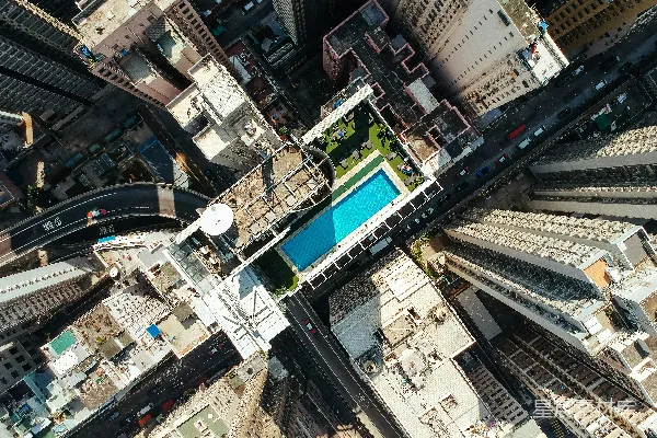 高清摄影 城市建筑的航拍摄影