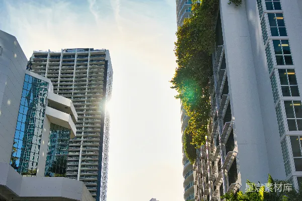 高清摄影 白天的白色混凝土建筑