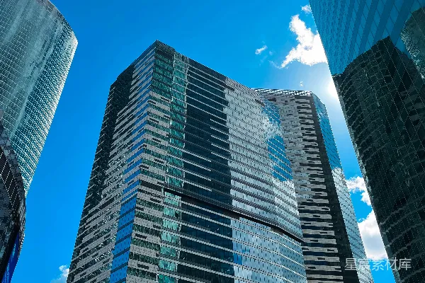 高清摄影 一排并排相接的高楼大厦