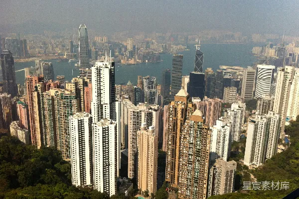高清摄影 白天的城市建筑俯瞰图