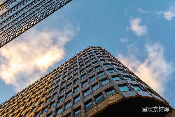 高清摄影 低角度拍摄混凝土建筑