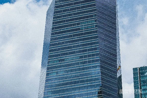 高清摄影 一座高大的玻璃建筑