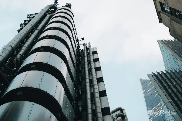 高清摄影 仰望城市中的一栋高楼