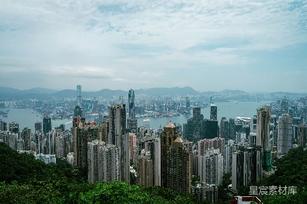 高清摄影 从高处俯瞰城市景色