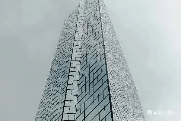 高清摄影 低角度拍摄的混凝土建筑