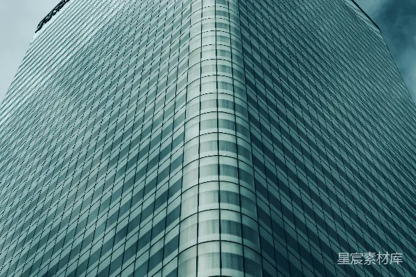 高清摄影 一座高大的玻璃建筑