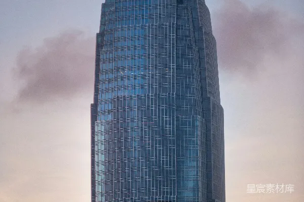 高清摄影 蓝玻璃外墙的高层建筑