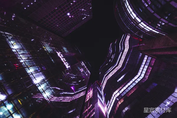 高清摄影 夜晚灯火辉煌的城市
