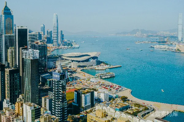 高清摄影 白天拍摄的城市全景照片