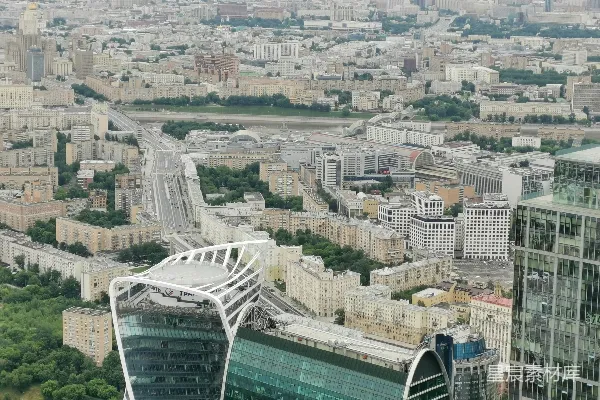 高清摄影 白天的城市建筑俯瞰图
