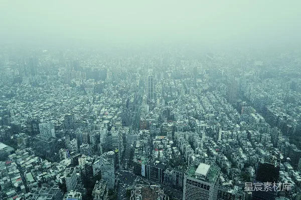 高清摄影 从摩天大楼的顶端俯瞰城市景色