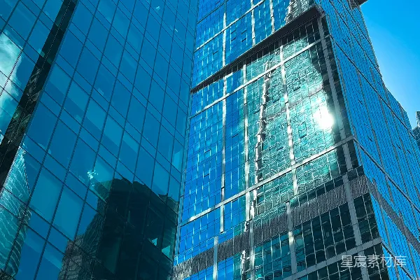 高清摄影 几栋高楼并排而立。