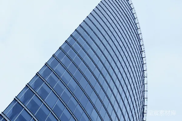 高清摄影 玻璃幕墙高层建筑在白天